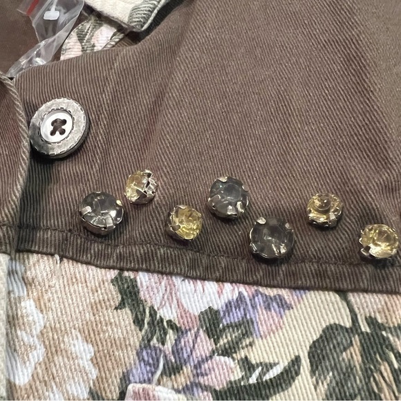 ENGLISH ROSE Floral Studded Jacket Size Small NWOT - Picture 5 of 12
